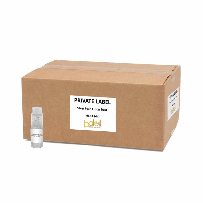 Private Label Silver Edible Glitter Mini Spray Pumps | 4g Your Brand