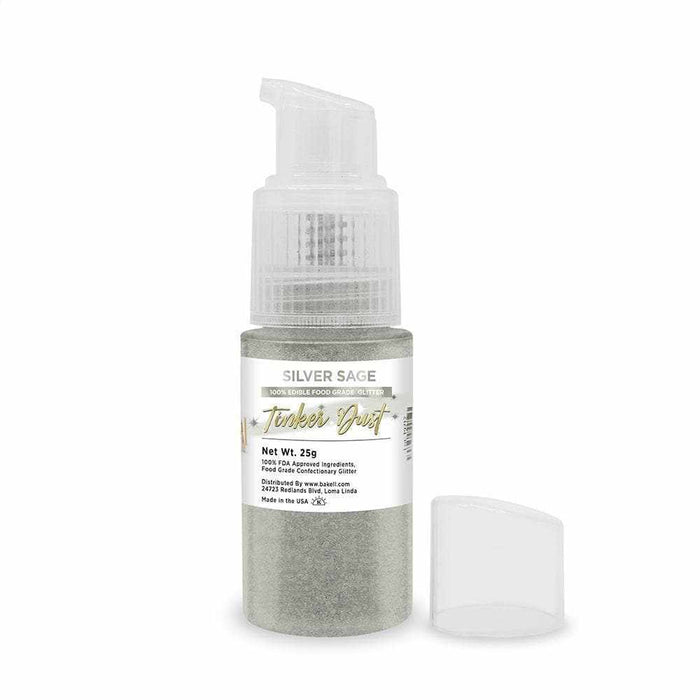 Silver Sage Edible Glitter Spray 25g Pump | Tinker Dust | Bakell