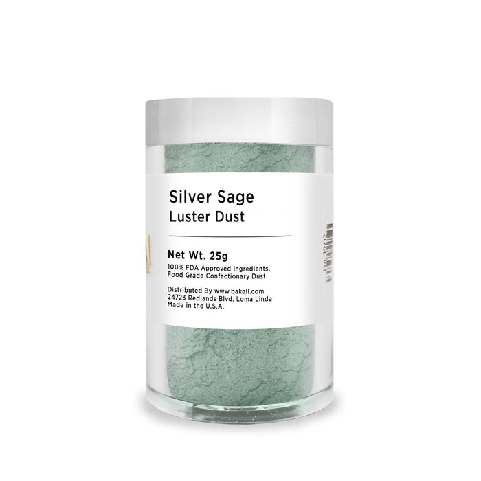 Silver Sage Luster Dust | 100% Edible, FDA & Kosher Pareve | Bakell.com