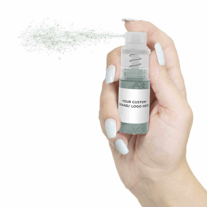 Private Label Your Brand Your Logo | Silver Sage Luster Dust Mini Pump