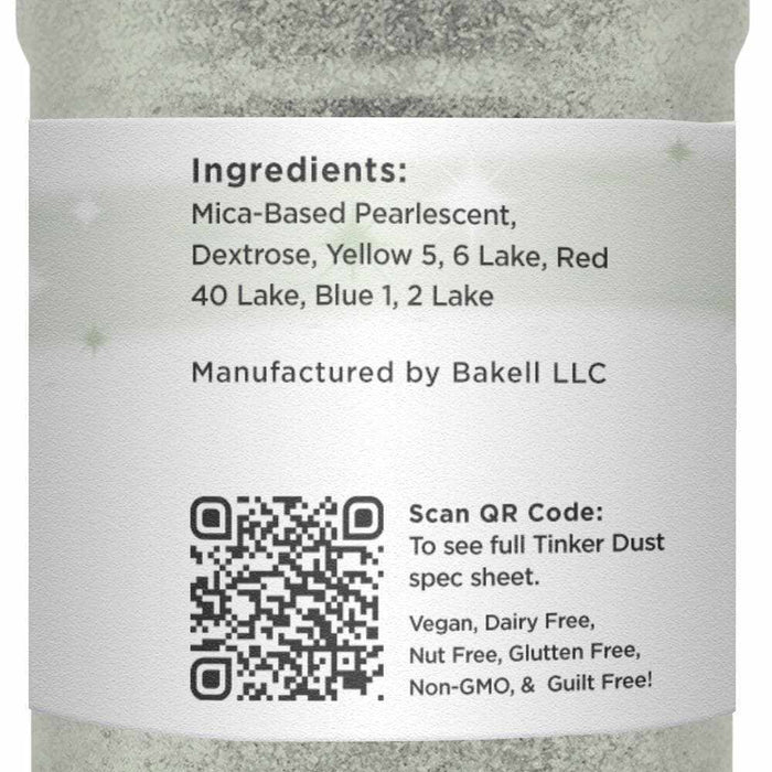 Silver Sage Tinker Dust® Edible Glitter 45g Shaker | Bakell.com