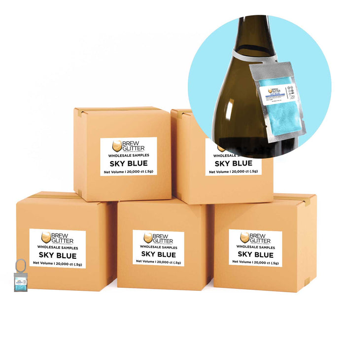 Sky Blue Brew Glitter Necker | Wholesale | Bakell