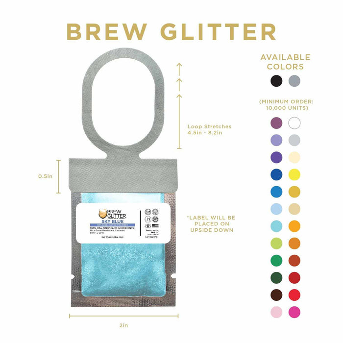 Sky Blue Brew Glitter Necker | Wholesale | Bakell