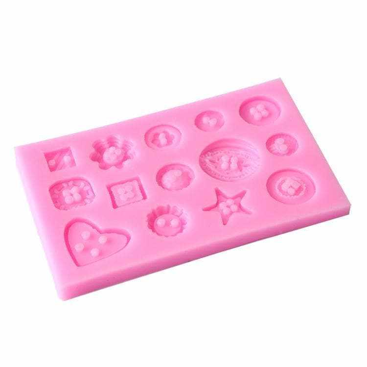 Small Buttons Patterns Decorating Silicone Mold | Bakell