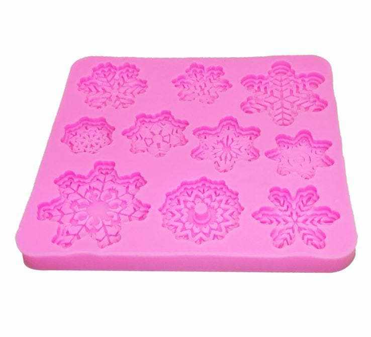 Snowflake Variety Silicone Mold | 4 Inch | BAKELL.COM