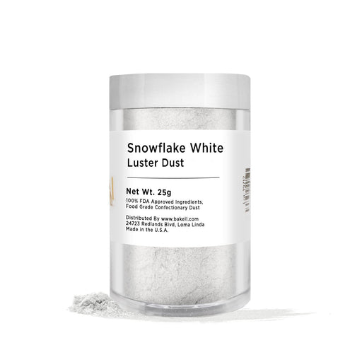 Snowflake White Luster Dust Bulk Size | Bakell