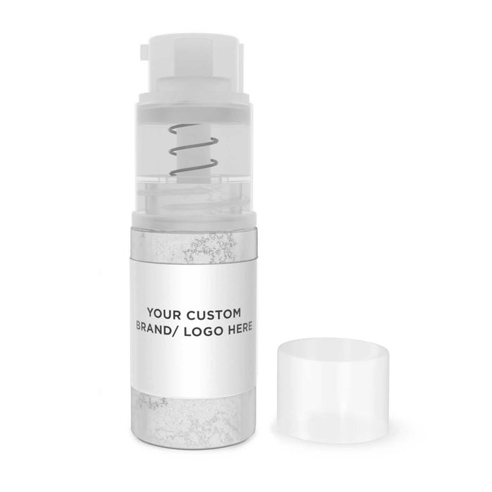 Buy Private Label | Your Brand Your Logo | White Luster Dust 4g Pumps