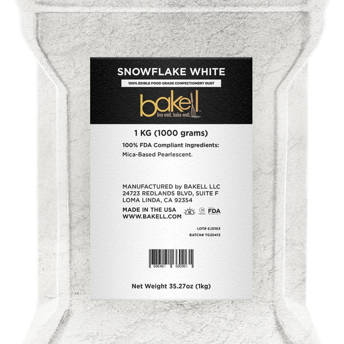 Snowflake White Luster Dust Wholesale | Bakell