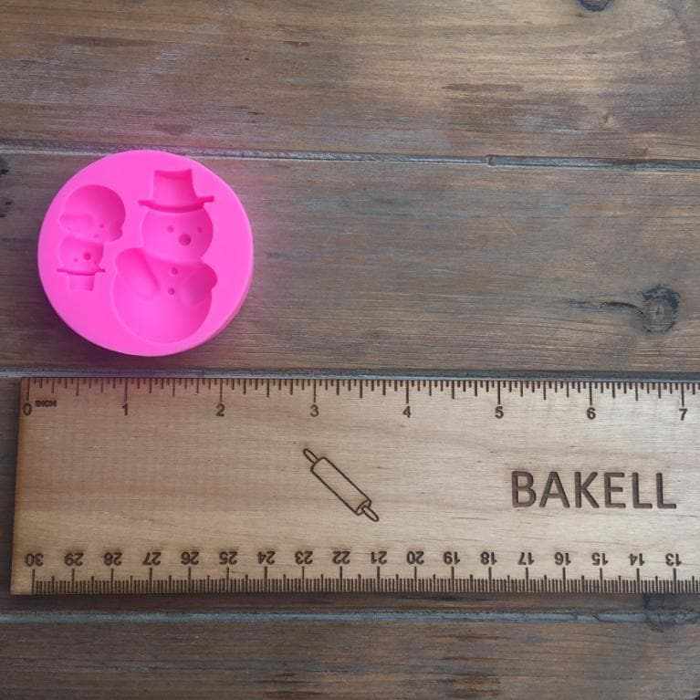 Snowman Big and Small Silicone Mold-Silicone Molds-bakell