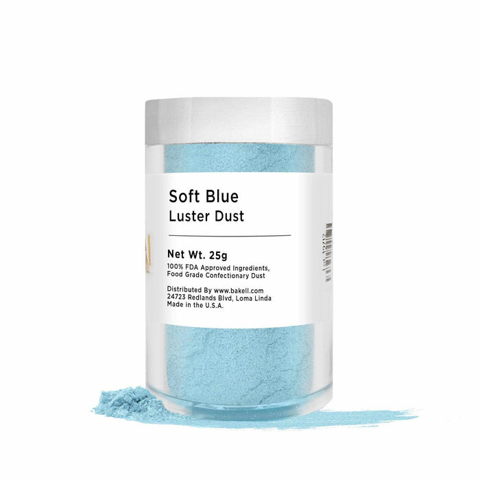 Soft Blue Luster Dust | 100% Edible & Kosher Pareve | Wholesale | Bakell.com