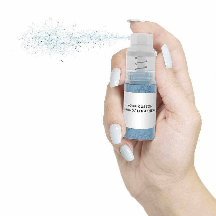 Private Label by the Case | Buy Soft Blue Edible Glitter | 4g Pumps