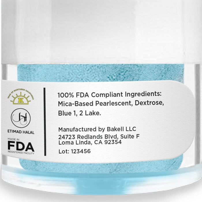 Soft Blue Luster Dust Wholesale | Bakell
