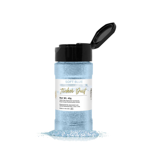 Soft Blue Tinker Dust® Edible Glitter 45g Shaker | Bakell.com