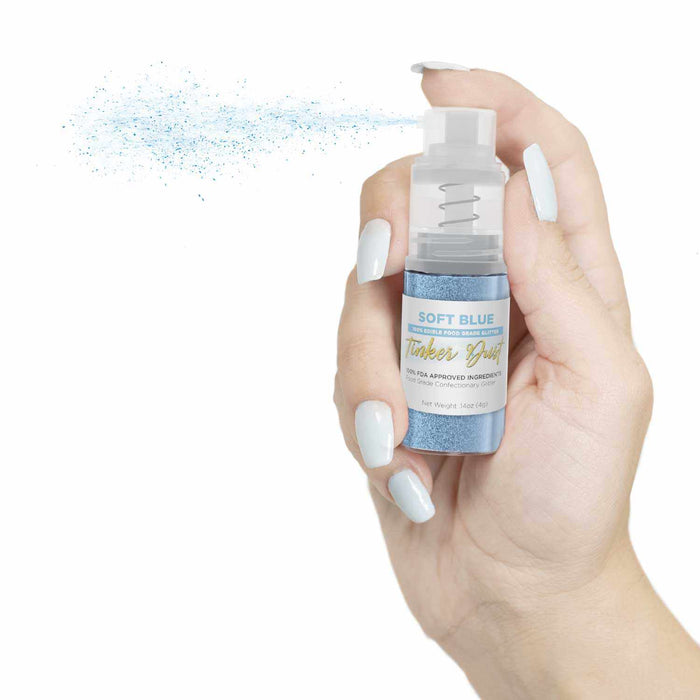 Soft Blue Tinker Dust Wholesale Edible Glitter | Spray Pumps at Cost!
