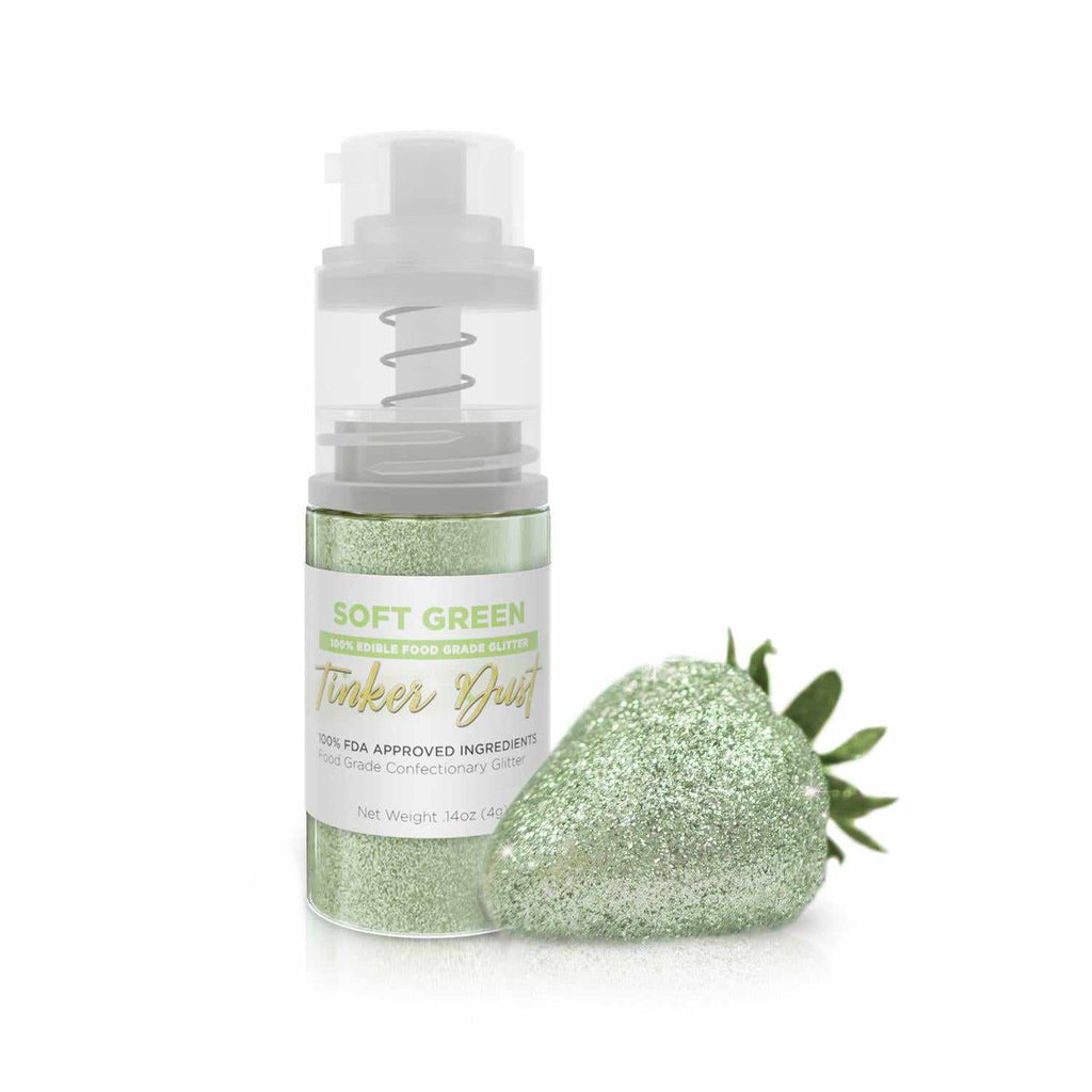 Tinker Dust Edible Glitter Spray Pump Bottle- Soft Green – Oasis Supply  Company