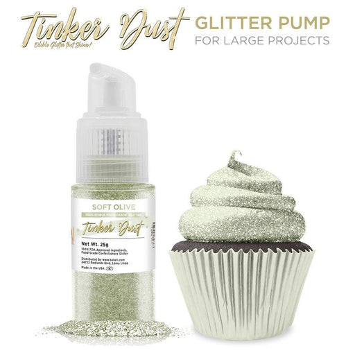 Soft Olive Green Tinker Dust® Glitter Spray Pump by the Case-Wholesale_Case_Tinker Dust Pump-bakell