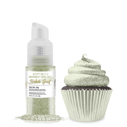 Soft Olive Green Tinker Dust® Glitter Spray Pump by the Case | Private Label-Private Label_Tinker Dust Pump-bakell