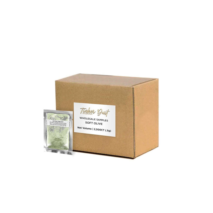 Soft Olive Green Tinker Dust Glitter Sample Packs Wholesale | Bakell