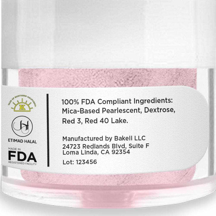 Soft Pink Luster Dust 4 Gram Jar-Luster Dust_4G_Google Feed-bakell