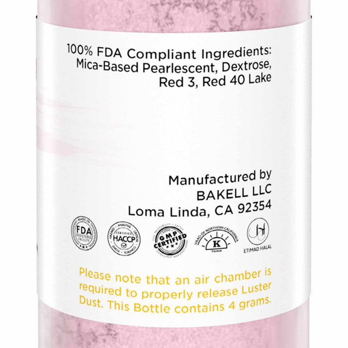 Soft Pink Luster Dust 4g Mini Pump-Luster Dusts_4GPump-bakell