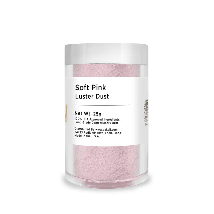 Soft Pink Luster Dust | 100% Edible & Kosher Pareve | Wholesale | Bakell.com