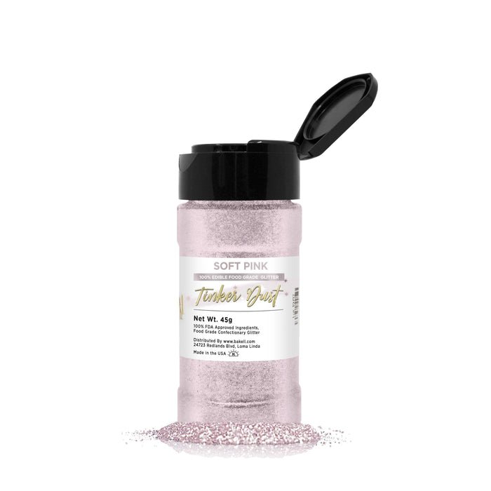 Soft Pink Tinker Dust® Edible Glitter 45g Shaker | Bakell.com