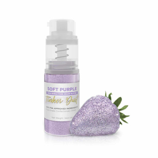 Soft Purple Edible Glitter Spray 4g Pump | Tinker Dust® | Bakell