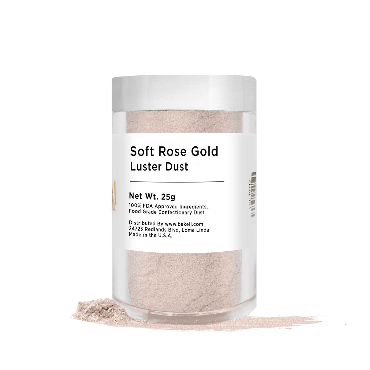 Soft Rose Gold Luster Dust 100 Edible & Kosher Pareve — Bakell®