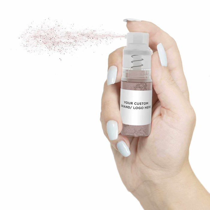 Private Label Your Brand on Soft Rose Gold Luster Dust Edible Glitter