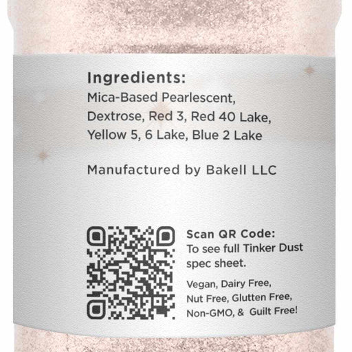 Soft Rose Gold Tinker Dust glitter 45g Shaker  | Bakell