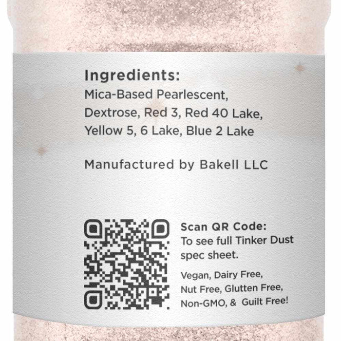 Soft Rose Gold Tinker Dust glitter 45g Shaker  | Bakell