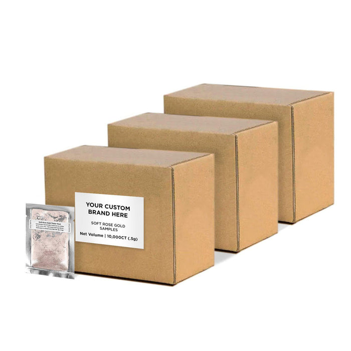 Soft Rose Gold Tinker Dust Sample Packs by the Case | Private Label | Bakell