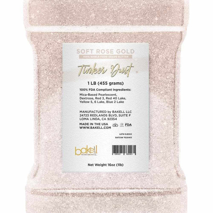 Soft Rose Gold Tinker Dust, Bulk | #1 Site for Edible Glitters & Dusts