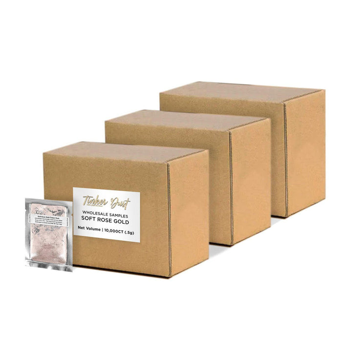 Soft Rose Gold Tinker Dust Glitter Sample Packs Wholesale | Bakell