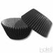 Solid Black Standard Size Cupcake Wrappers & Liners  | Bakell® Baking Products