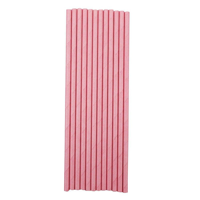 Solid Light Pink Cake Pop Party Straws | Bulk Sizes-Cake Pop Straws_Bulk-bakell