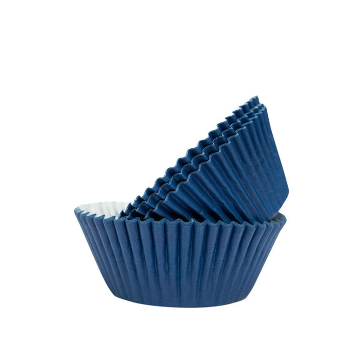 Solid Navy Blue Cupcake Wrappers & Liners | Bakell.com