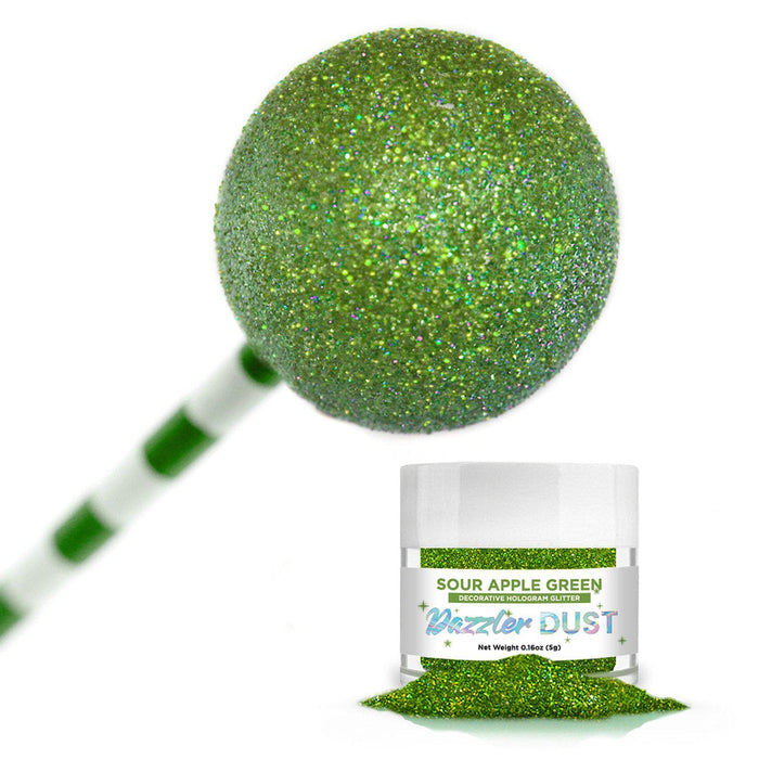 Sour Apple Green Dazzler Dust® 5 Gram Jar-Dazzler Dust_5G_Google Feed-bakell