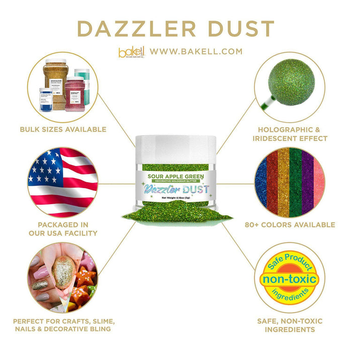 Sour Apple Green Dazzler Dust® Wholesale-Wholesale_Case_Dazzler Dust-bakell