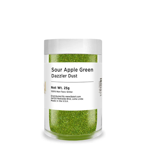 Bulk Size 25g Sour Apple Green Dazzler Dust | Bakell