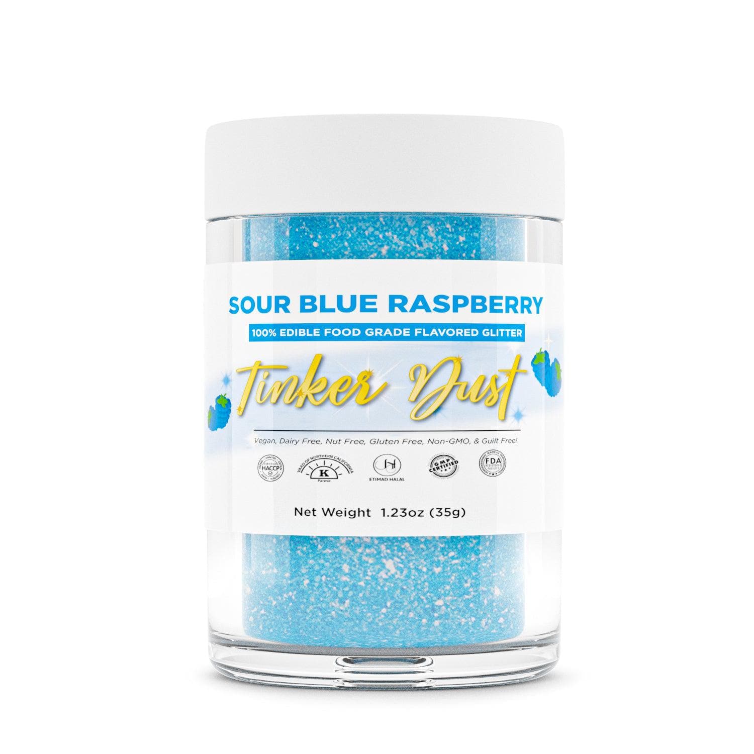 Sour Blue Raspberry Flavored Edible Glitter | Tinker Dust | Bakell