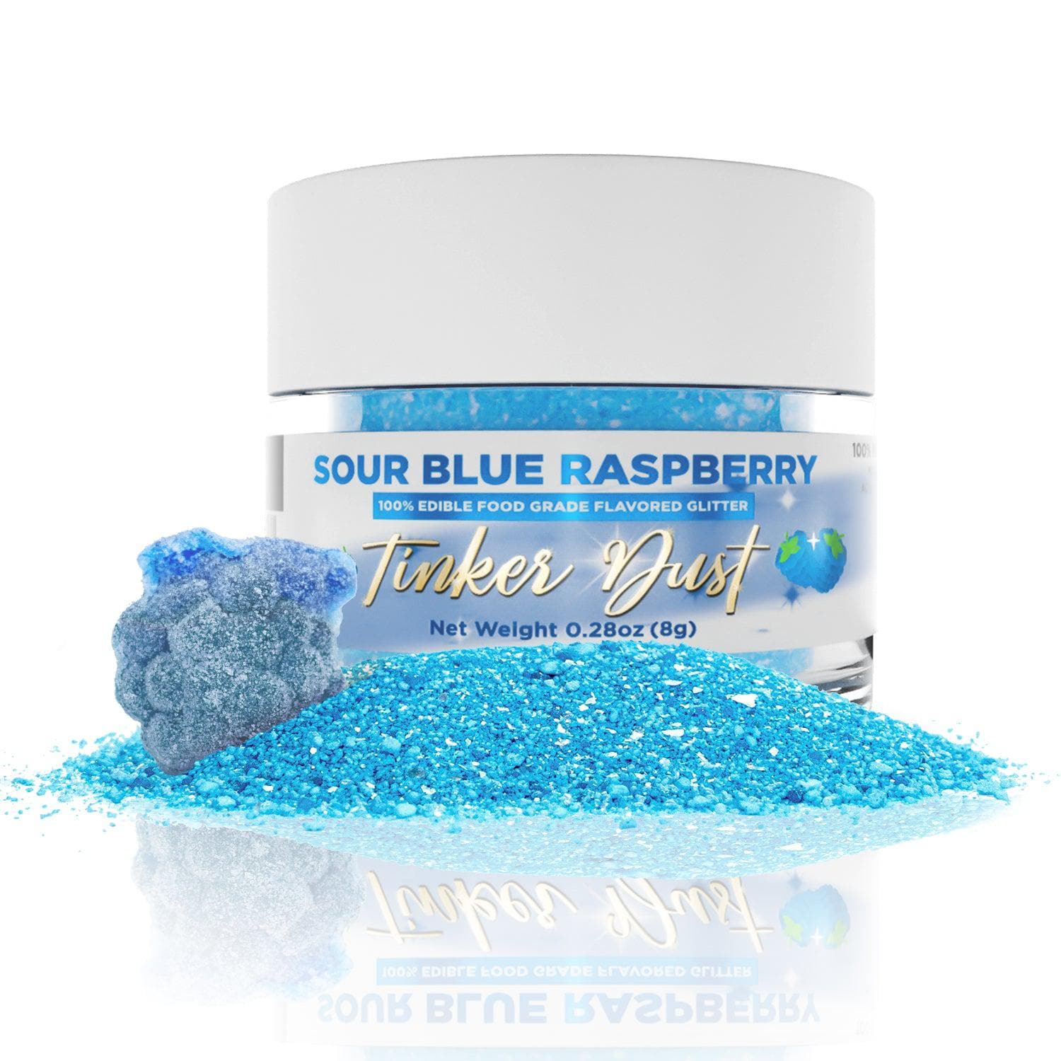 Sour Blue Raspberry Flavored Edible Glitter | Tinker Dust | Bakell