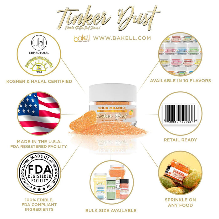 Buy Sour Orange Flavored Tinker Dust - Powder Candy - Bakell