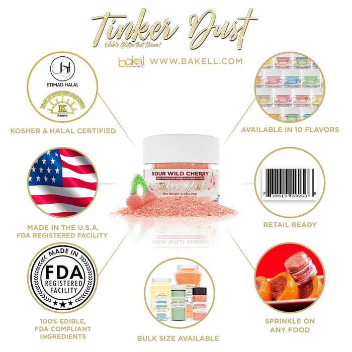Buy Sour Wild Cherry Flavored Tinker Dust - Powder Candy - Bakell