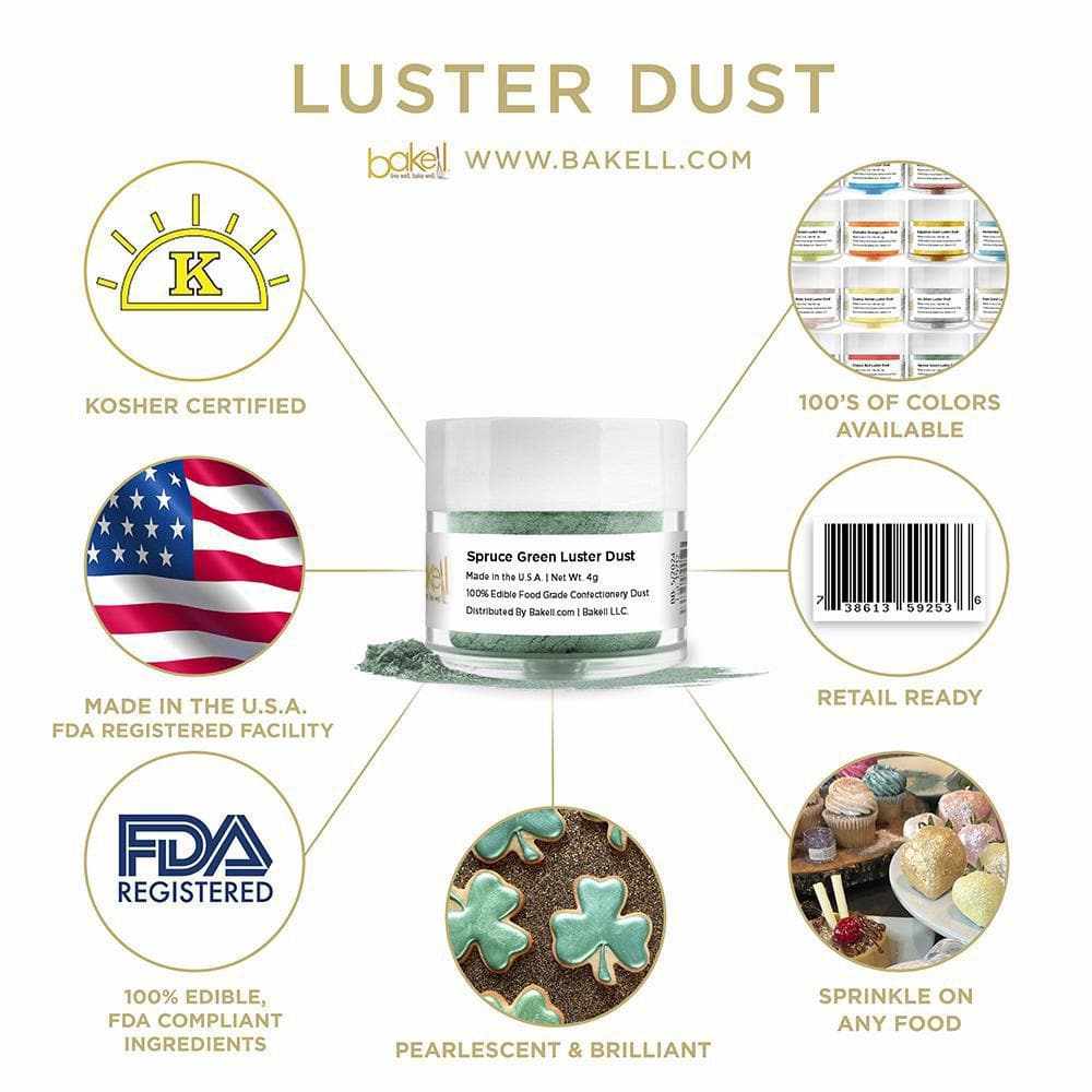 St. Patty's Day Pot O' Gold Collection Luster Dust Combo Pack A (4 PC SET)-Luster Dust_Combo Pack-bakell