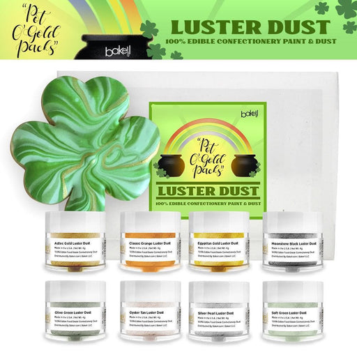 St. Patty's Collection Luster Dust Combo Pack B 8 PC SET - Bakell