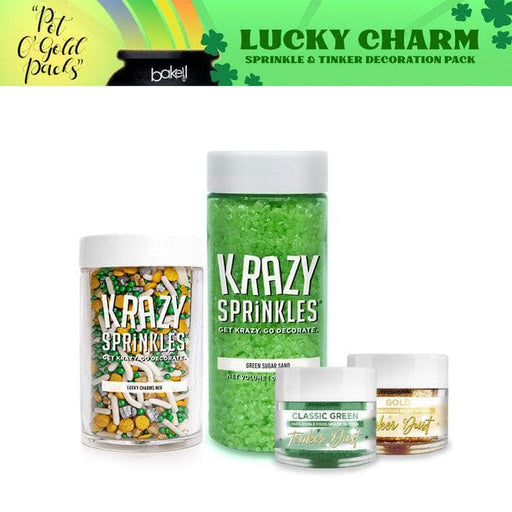 St. Patty's Day Pot O' Gold Lucky Charm Sprinkle & Tinker Dust Collection Gift Set (4 PC SET)-St Pattys Day_Gift Set-bakell