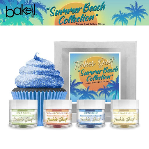 Summer Beach Tinker Dust Edible Glitter Combo Pack (4 PC) | Bakell
