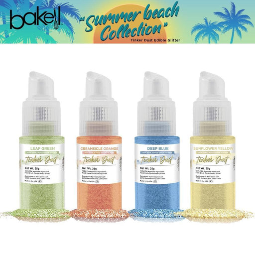 Summer Beach Tinker Dust Edible Glitter Pump Combo Pack (4 PC) | Bakell