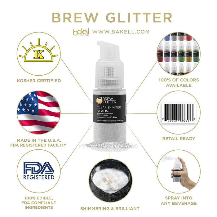 Summer Brew Glitter® Spray Pump Combo Pack A | 8 PC Set | Bakell